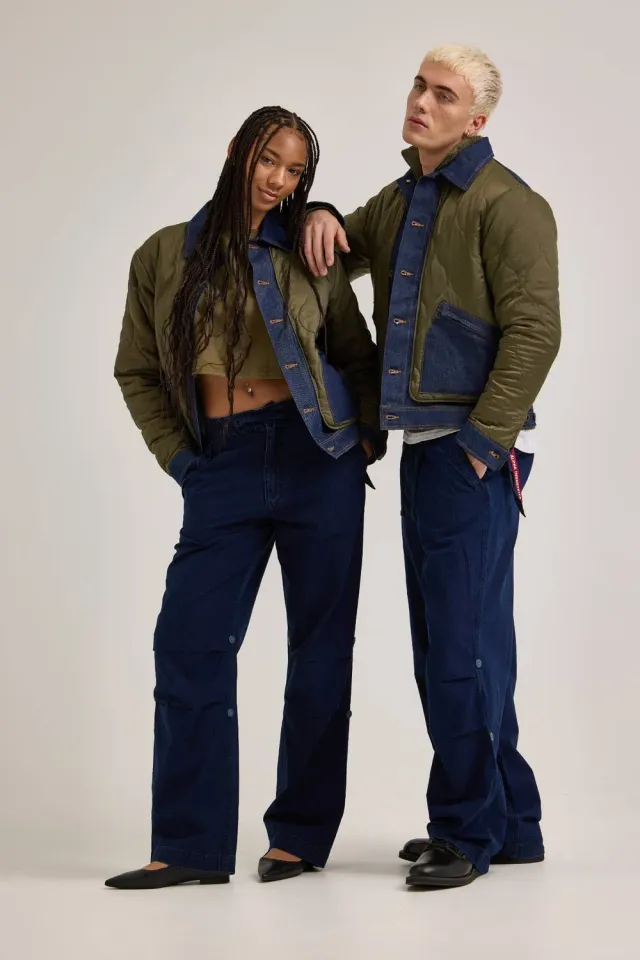 Alpha Industries x Lee Snowpant pantalon indigo ripstop