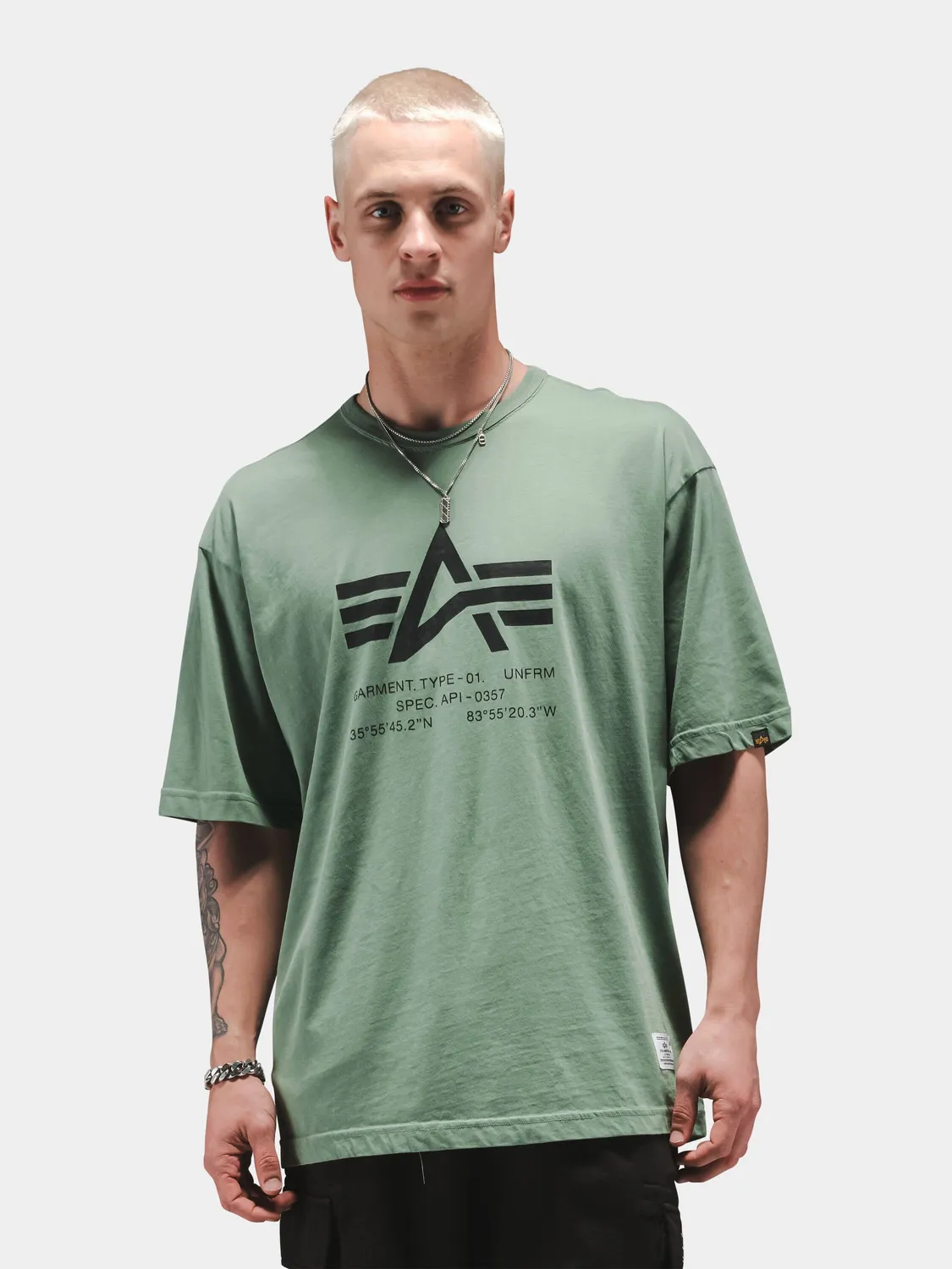 Alpha Industries Relaxed Coordinates t-shirt coton moss