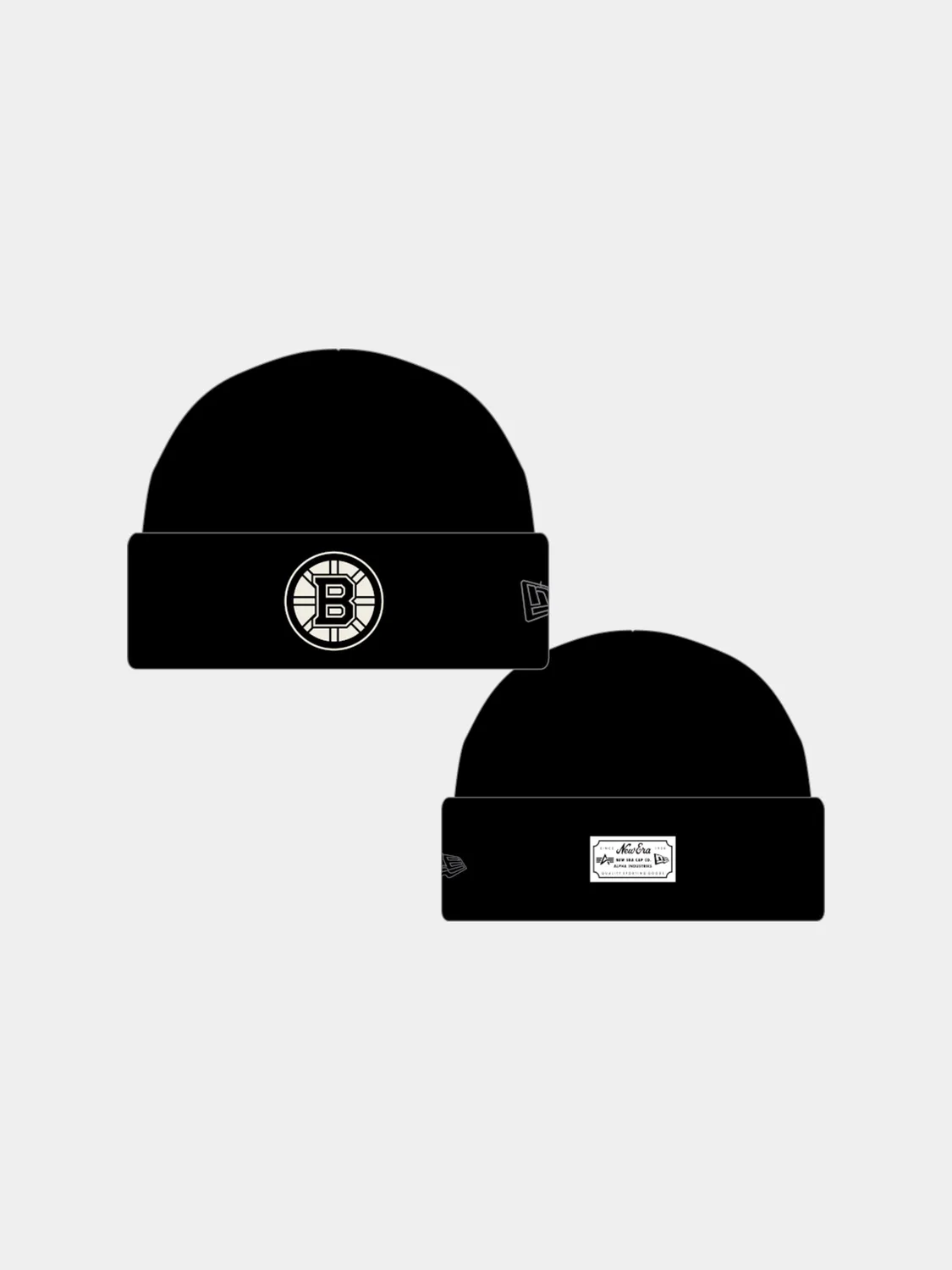 Alpha Industries Boston Bruins bonnet laine noir taille unique
