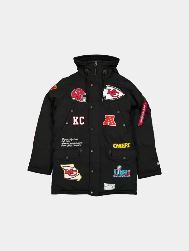 Alpha Industries N-3B Chiefs parka noir extrême froid