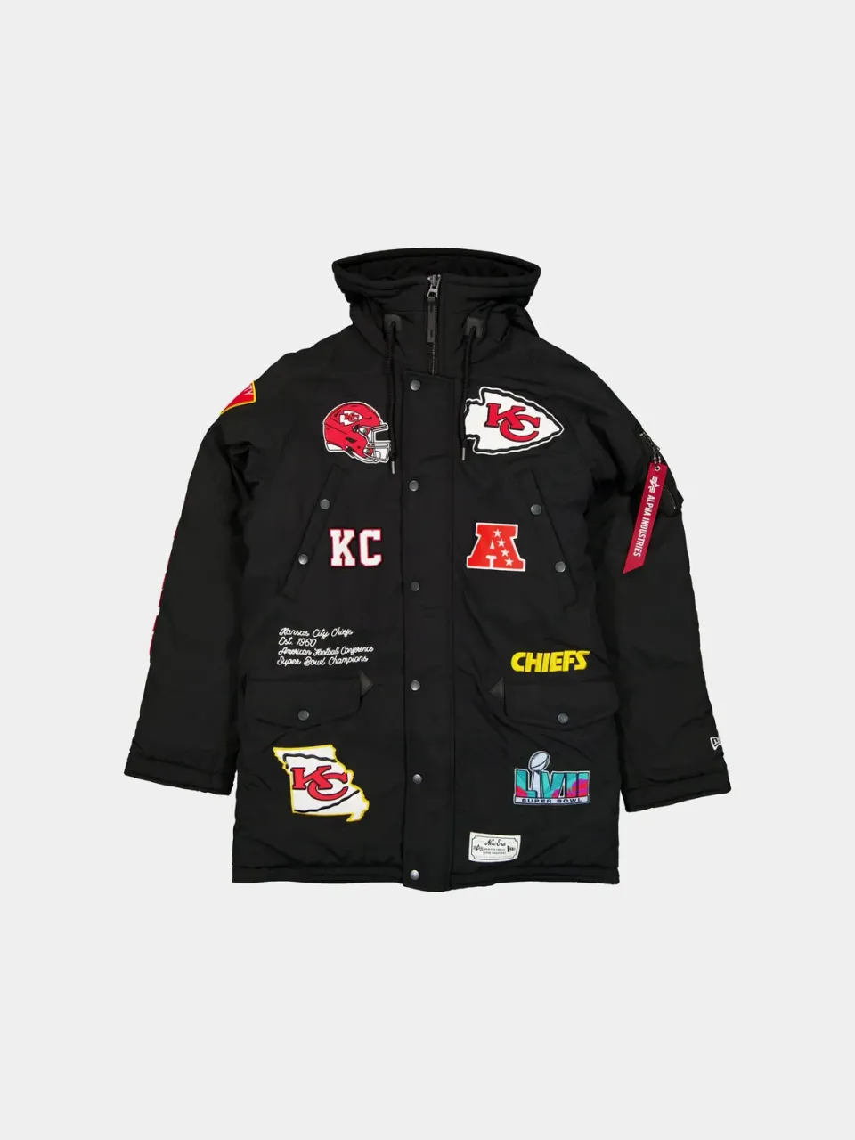 Alpha Industries N-3B Chiefs parka noir extrême froid