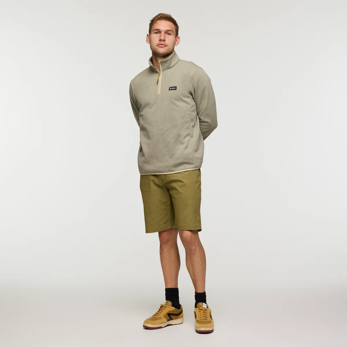 Cotopaxi Envo pull polaire homme gris col zippé recyclé