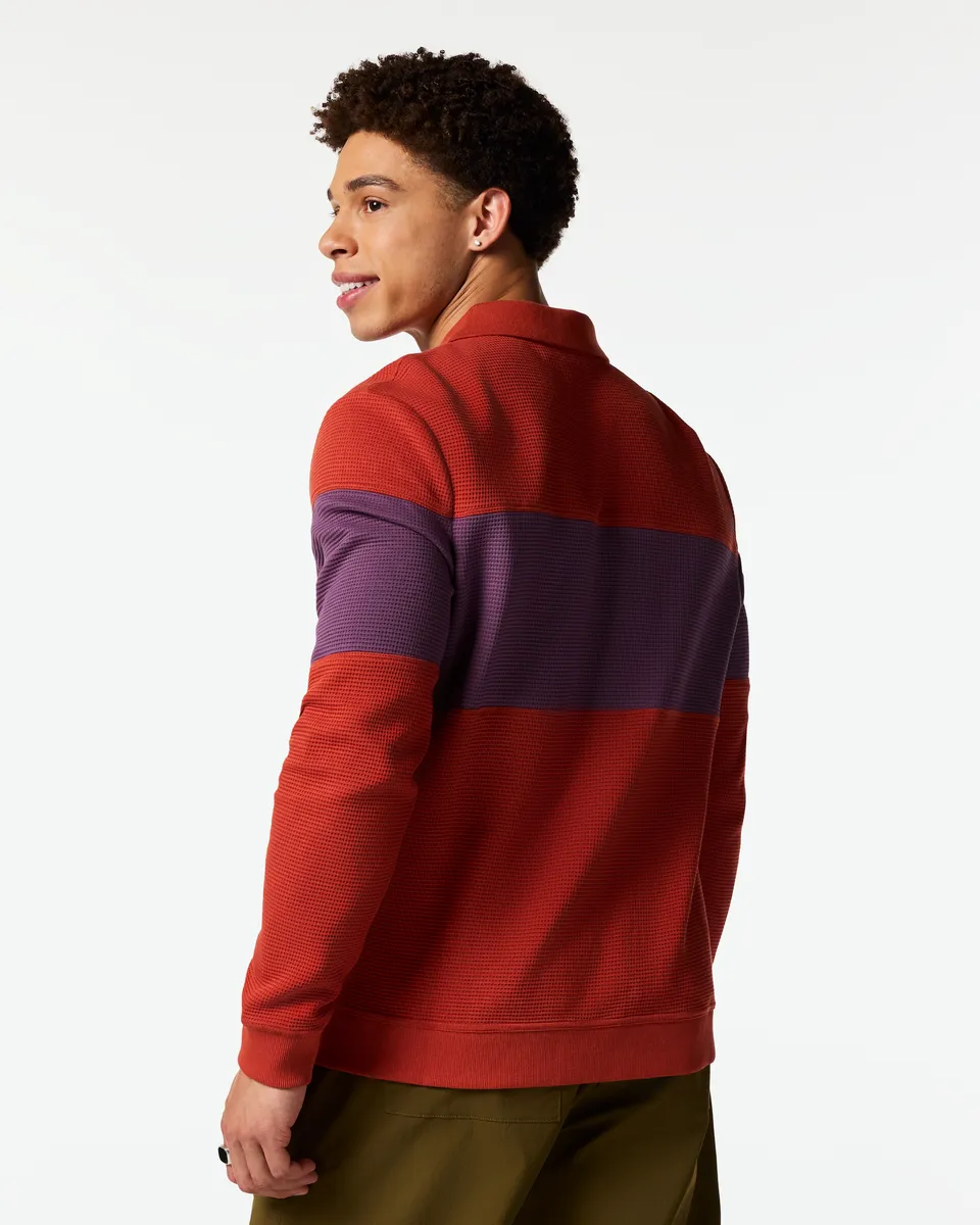 Cotopaxi Atajo Waffle Rugby polo homme maille gaufrée