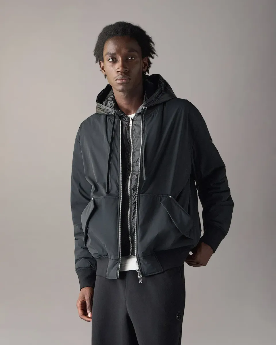 Moose Knuckles Brixton Down Bomber blouson noir