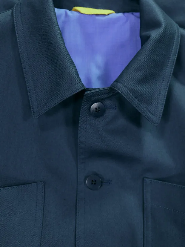 Hollington Lyon veste coton stretch bleu marine