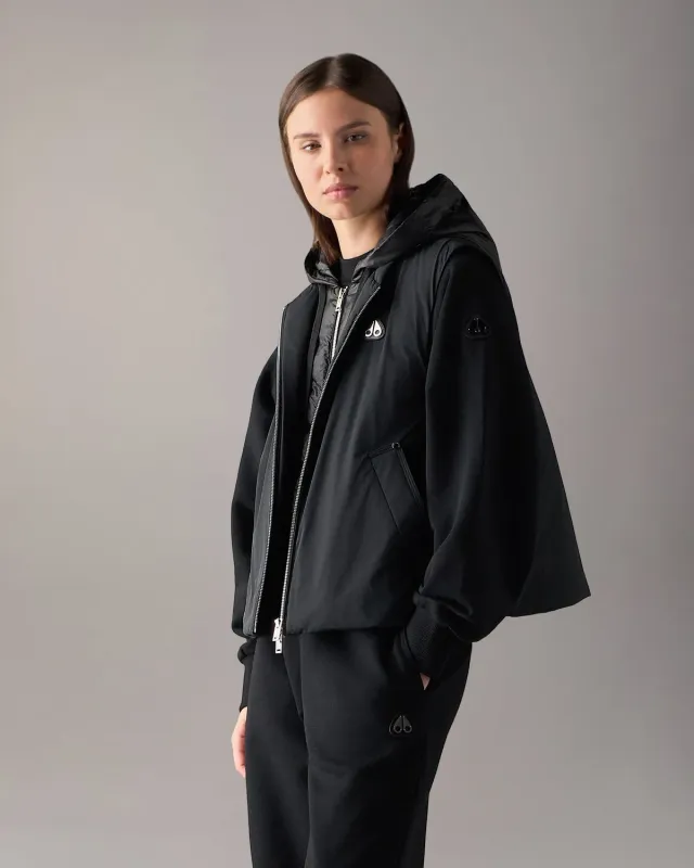 Moose Knuckles Tegan gilet doudoune femme noir léger