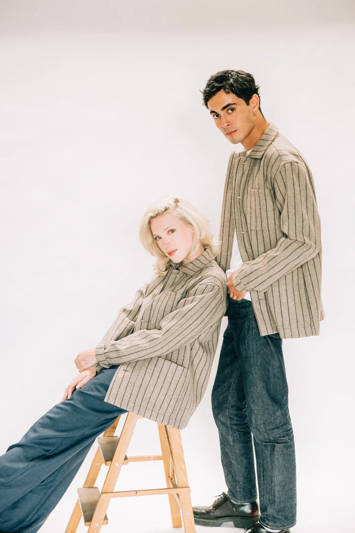 Soubacq Le Bleu Tailor veste de travail drap laine