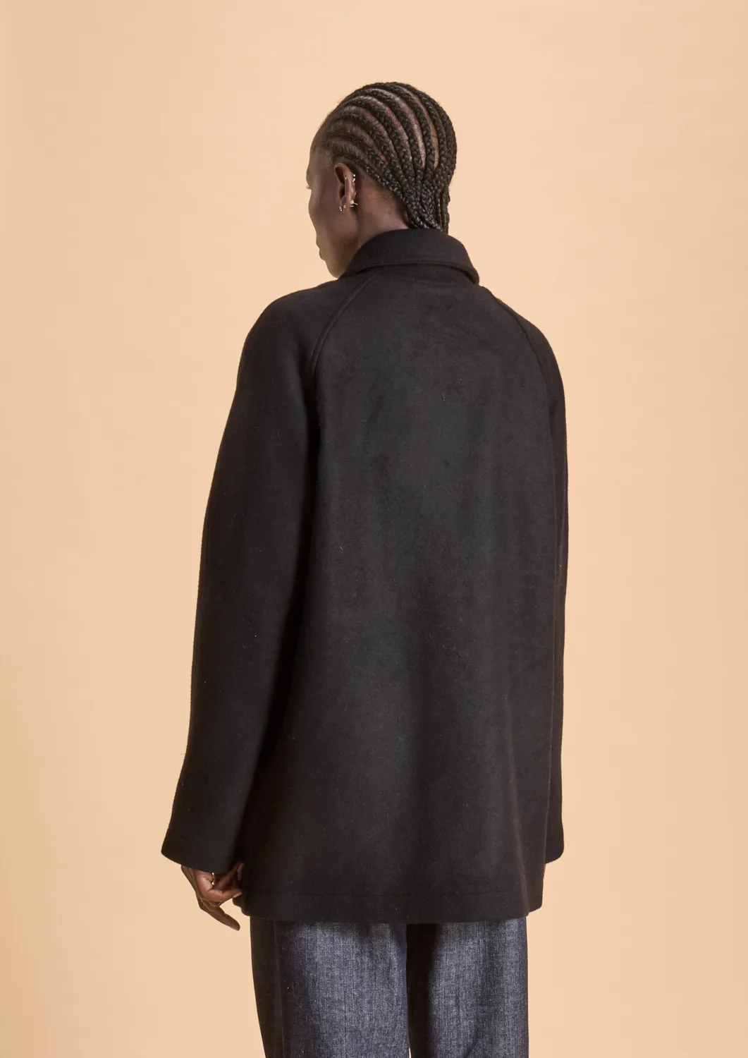 SOUBACQ Trench Vendôme trench laine noir
