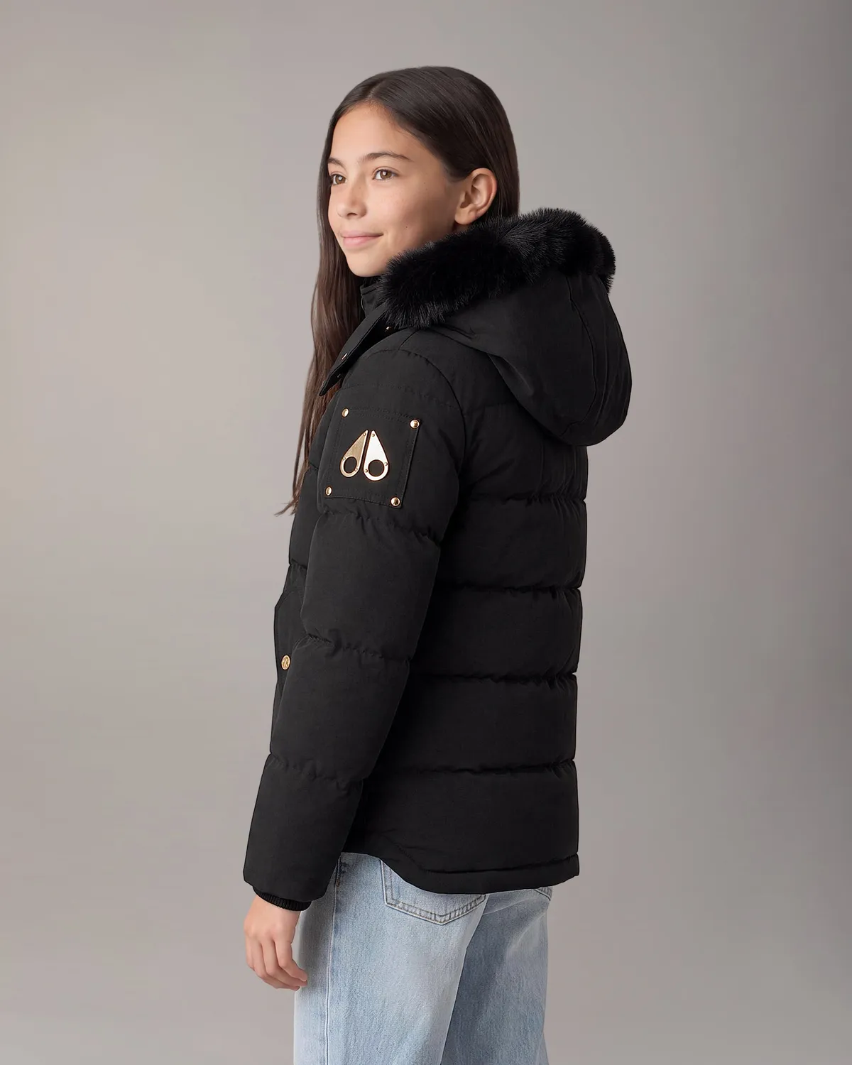 Moose Knuckles Gold Original 3Q doudoune enfant noire
