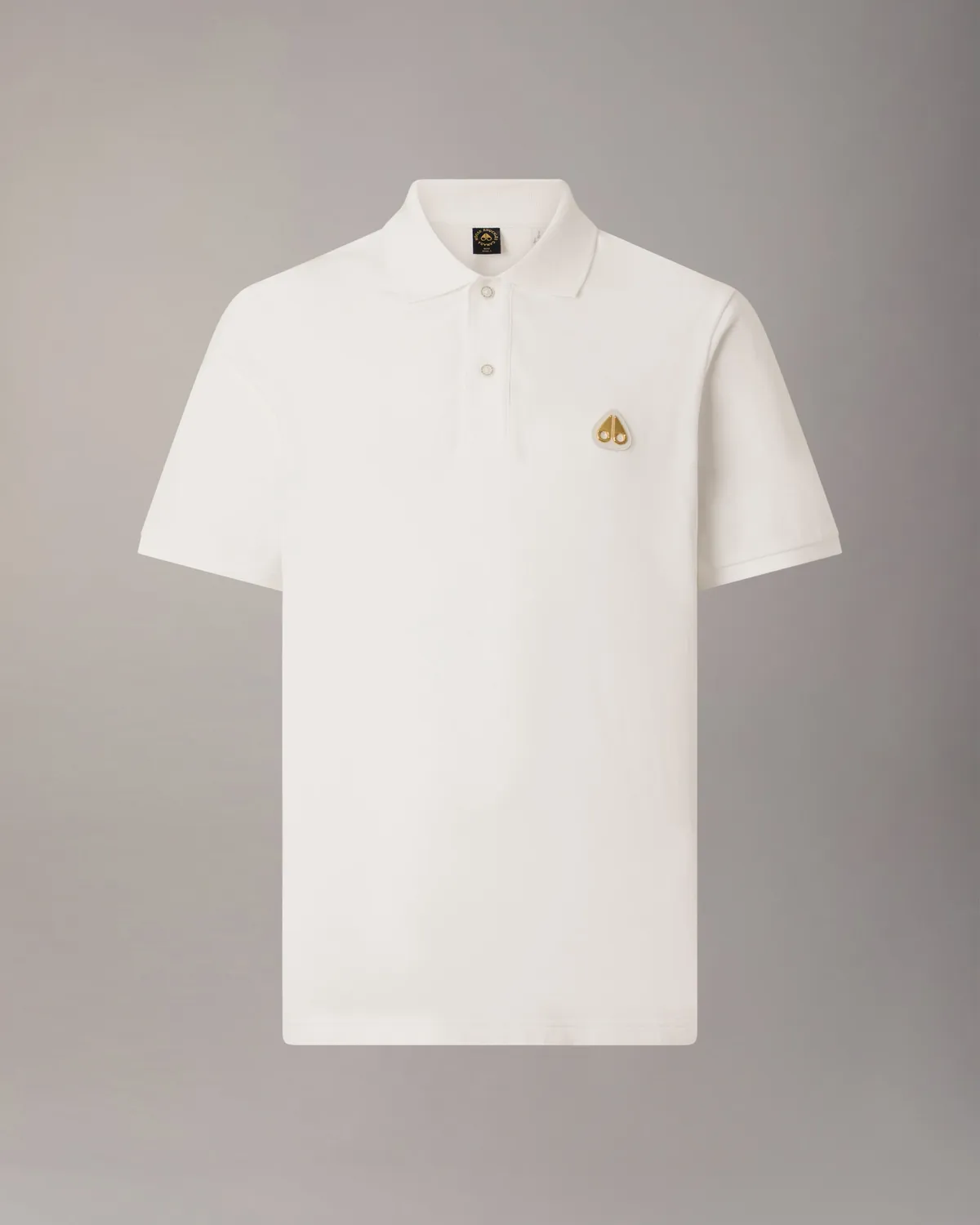 Moose Knuckles Gold Series Everett Polo blanc coton