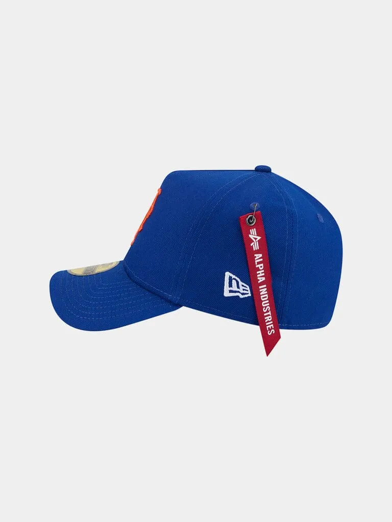 Alpha Industries 59Fifty Mets casquette fitted bleu royal rigide