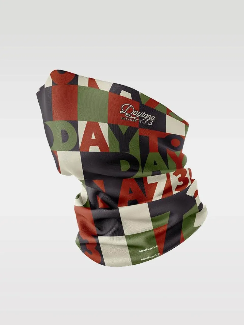 DAYTONA Tour de cou carreaux multicolores Lycra