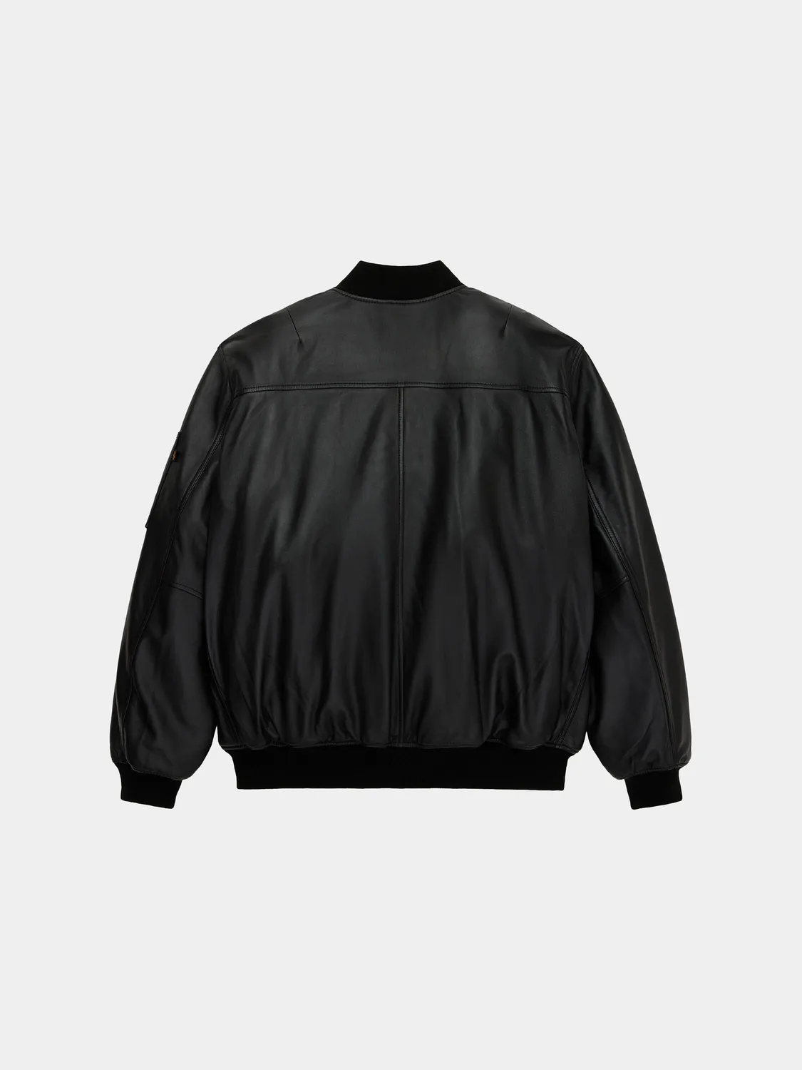 Alpha Industries MA-1 blouson cuir véritable Hickory