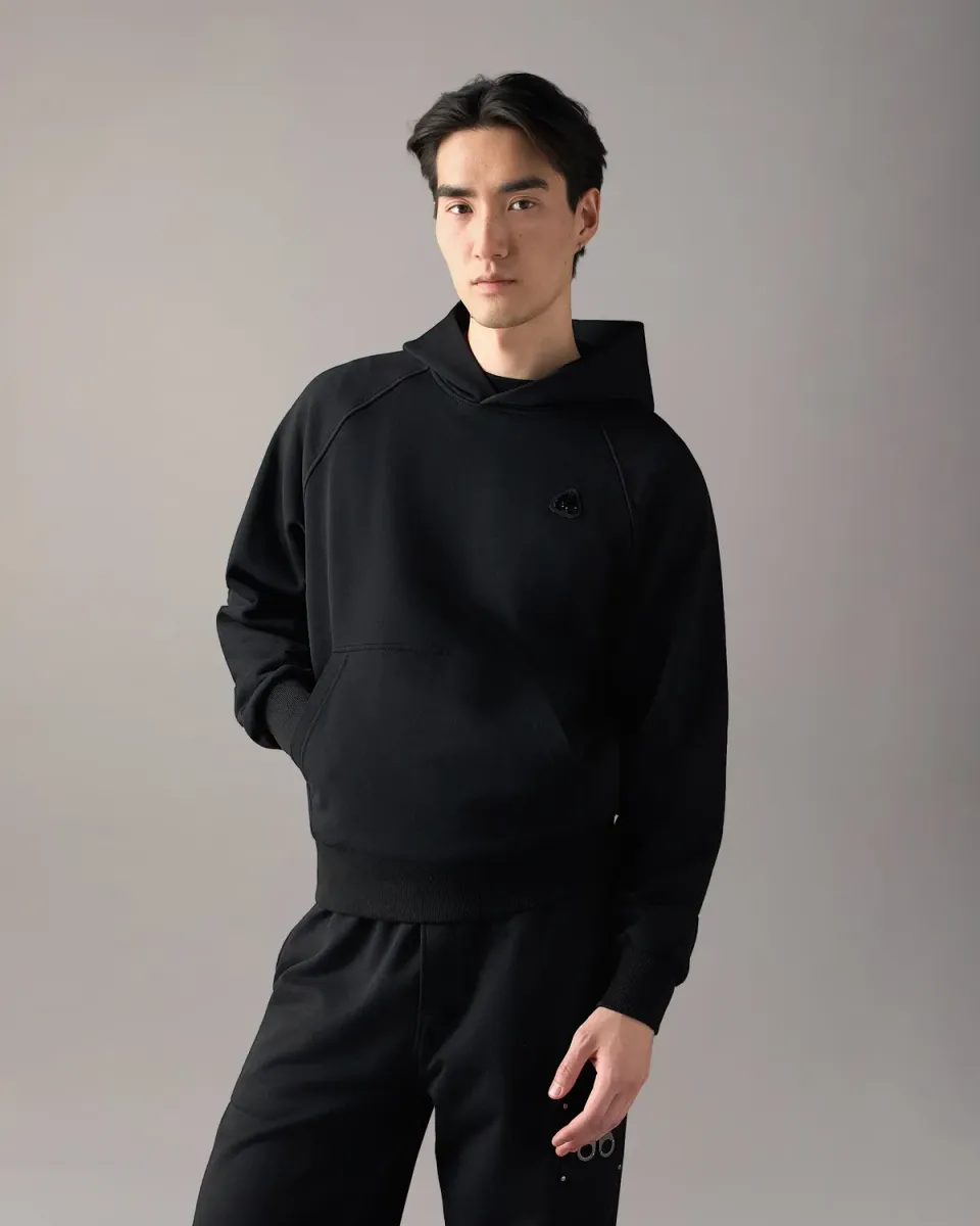 Moose Knuckles Yul hoodie noir coton