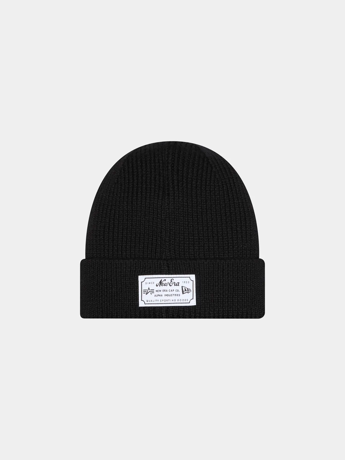 Alpha Industries Celtics bonnet noir laine merinos