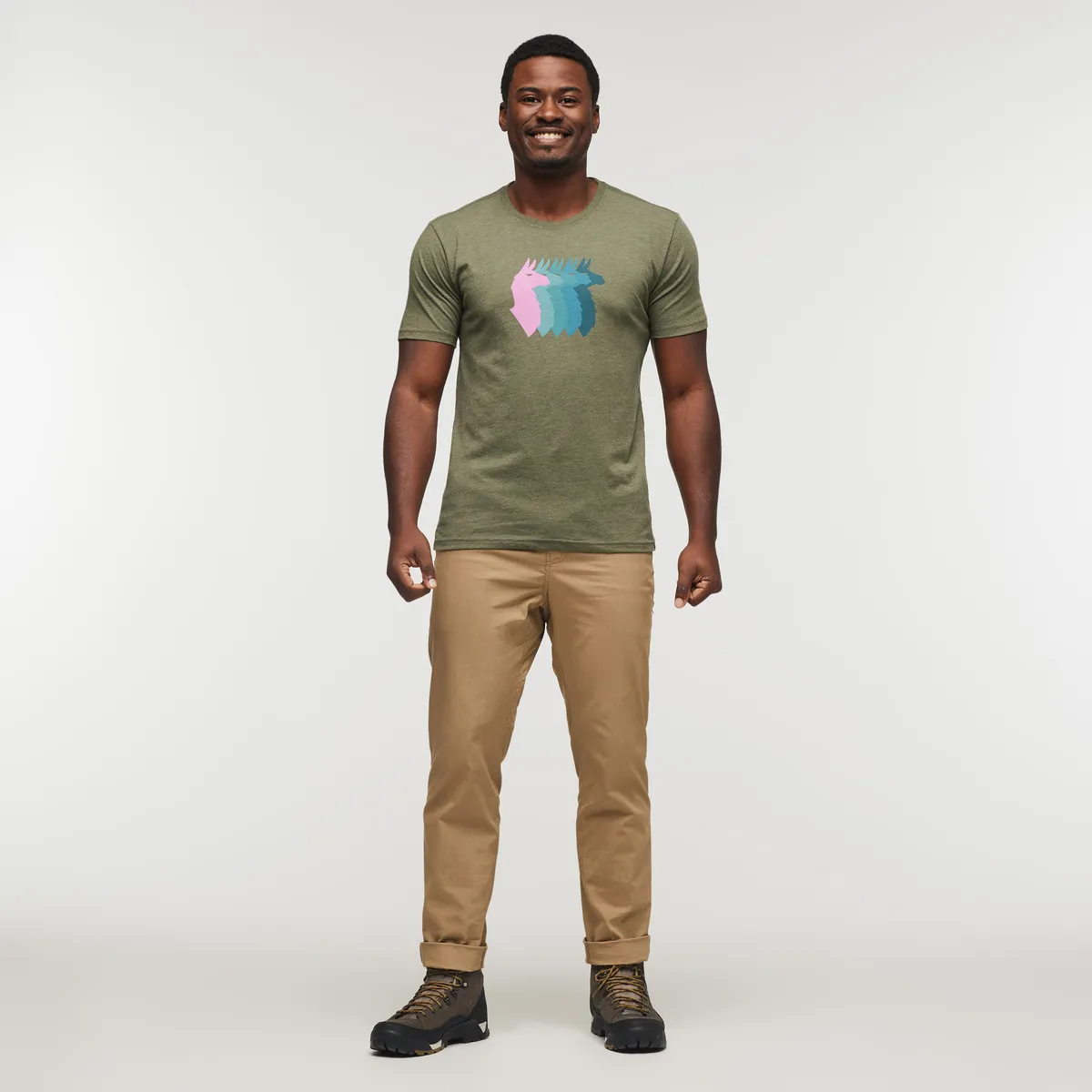 Cotopaxi Llama Sequence T-shirt homme Fatigue coton doux