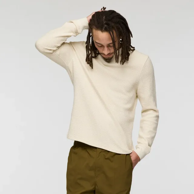 Cotopaxi Atajo henley homme manches longues crème coton