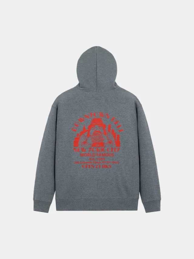 Alpha Industries Downtown Deli Hoodie hoodie gris coton