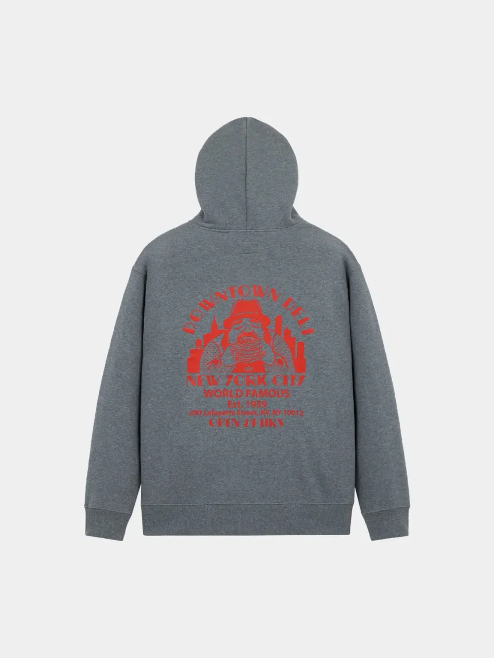 Alpha Industries Downtown Deli Hoodie hoodie gris coton