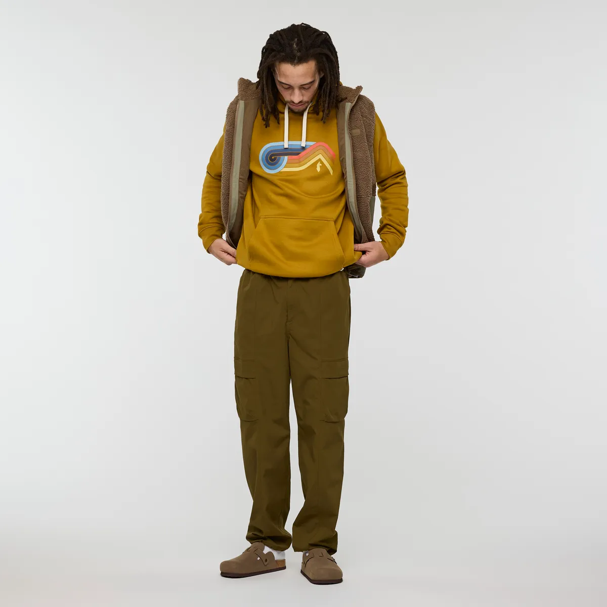 Cotopaxi Melting Sunset Pullover Hoodie Bronze M coton bio