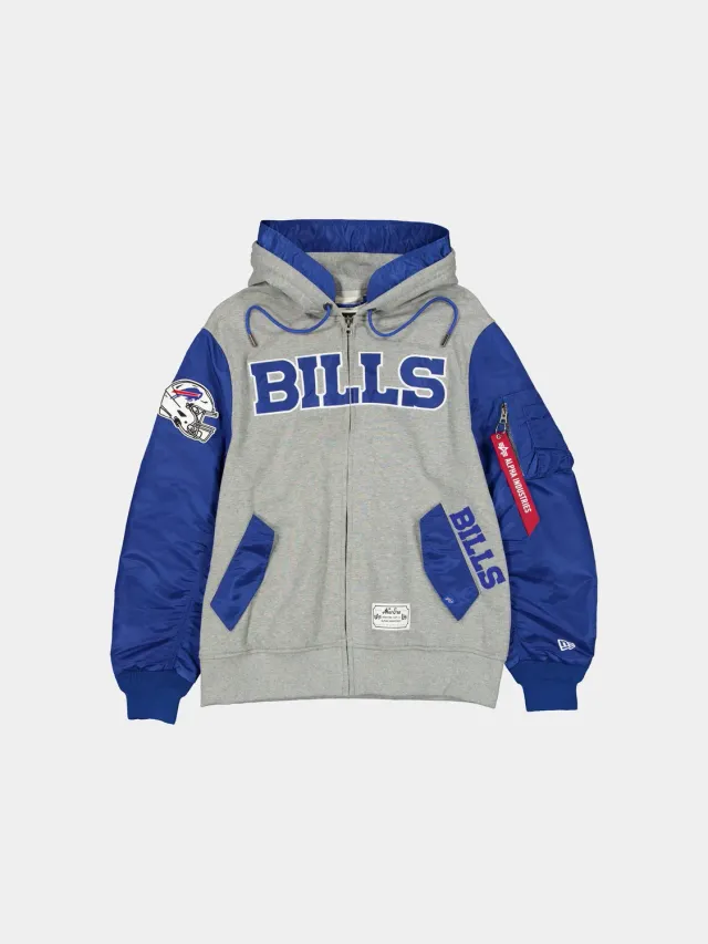 Alpha Industries MA-1 Buffalo Bills sweat bleu