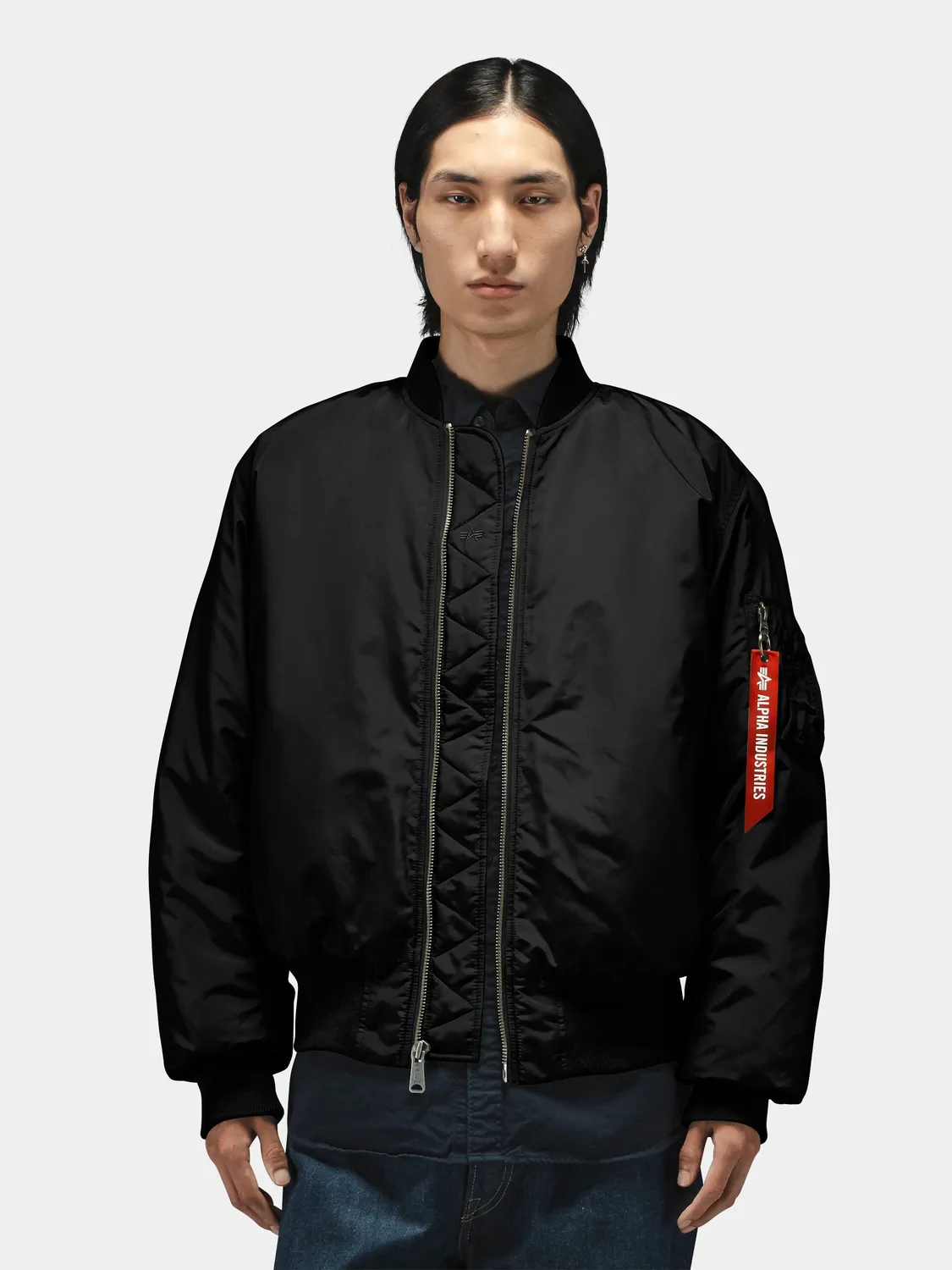 Alpha Industries MA-1 Oxford bomber déperlant noir