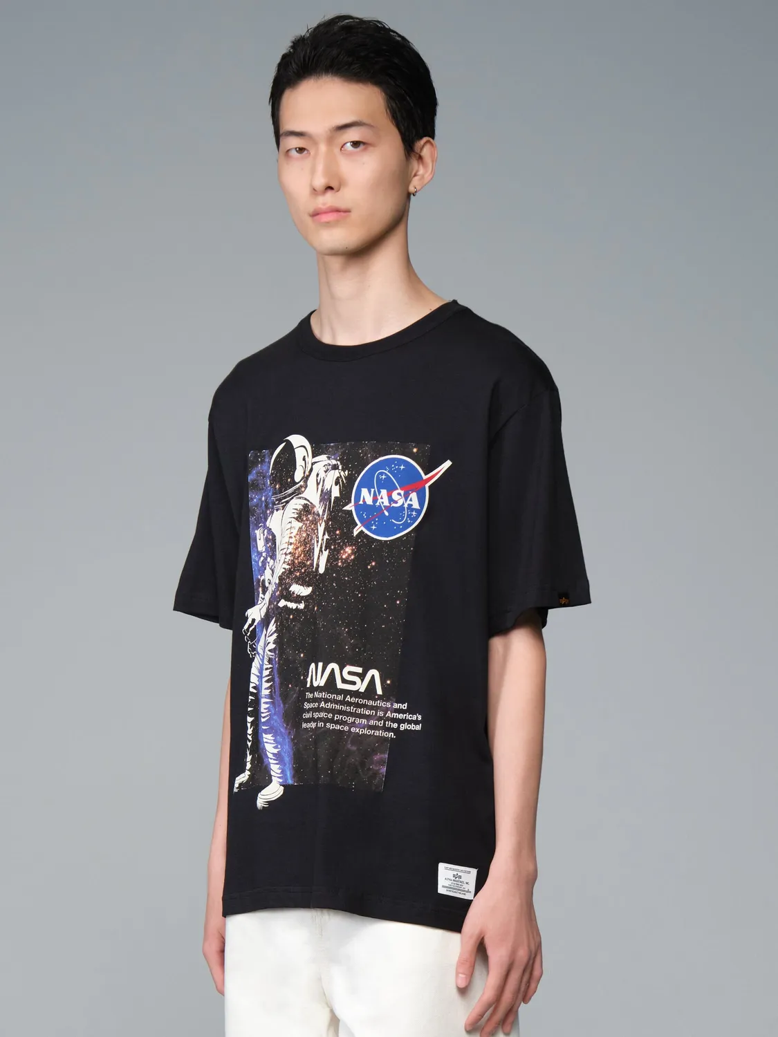 Alpha Industries NASA Astronaut t-shirt noir coton astronaute