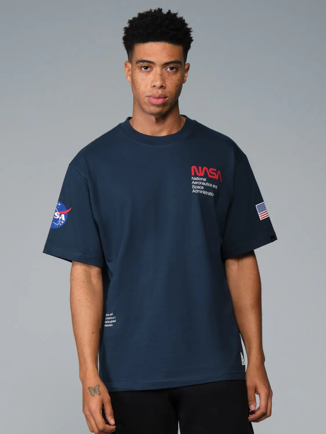 Alpha Industries NASA Worm t-shirt coton noir