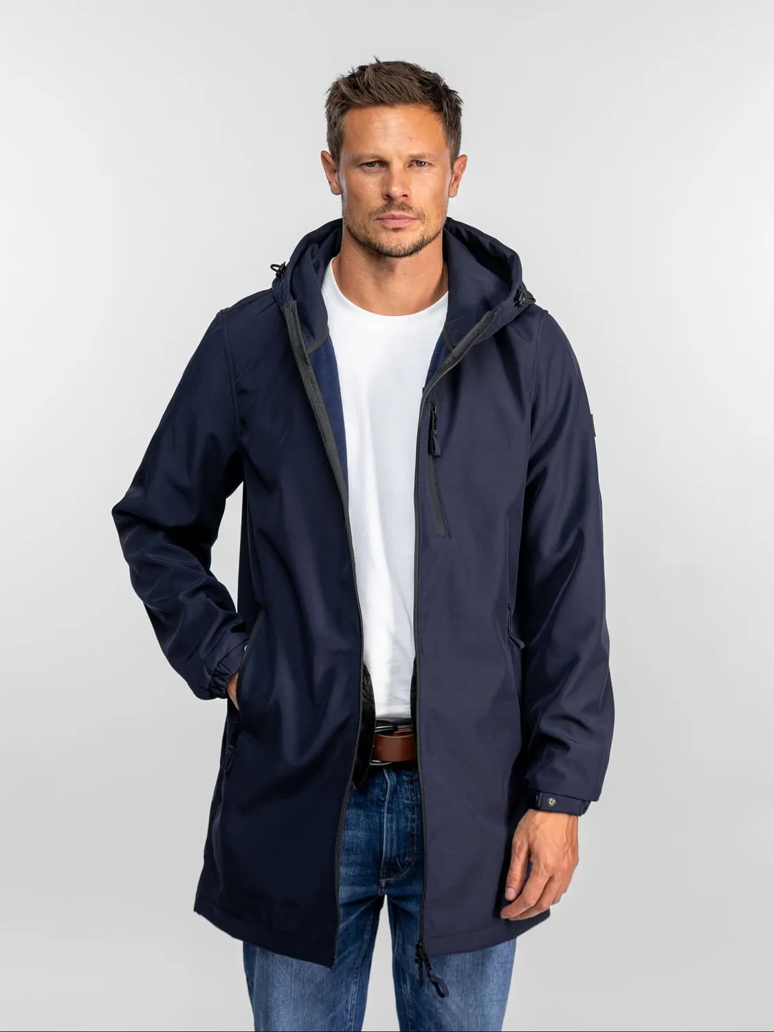 DAYTONA Romin veste longue imperméable navy