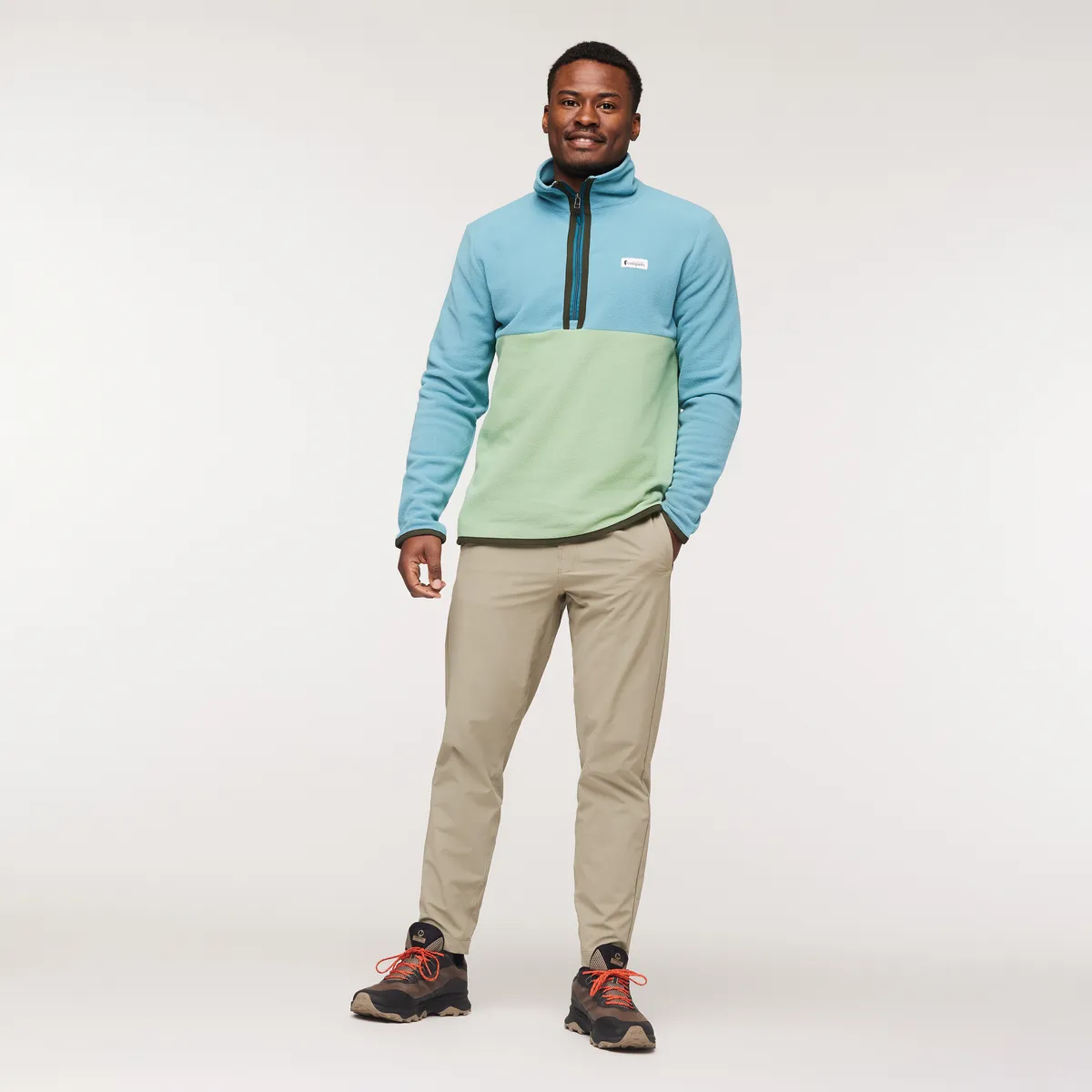 Cotopaxi Amado pull polaire homme Graphite demi-zip recyclé