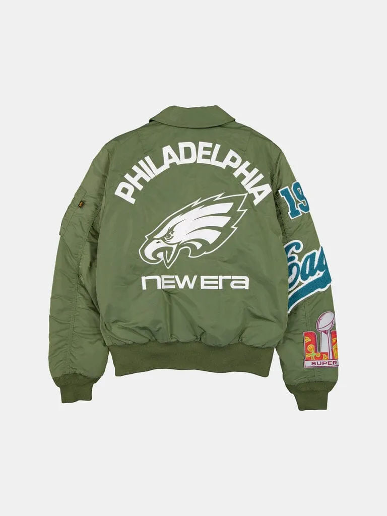 Alpha Industries MA-1 bomber homme vert Eagles matelassé