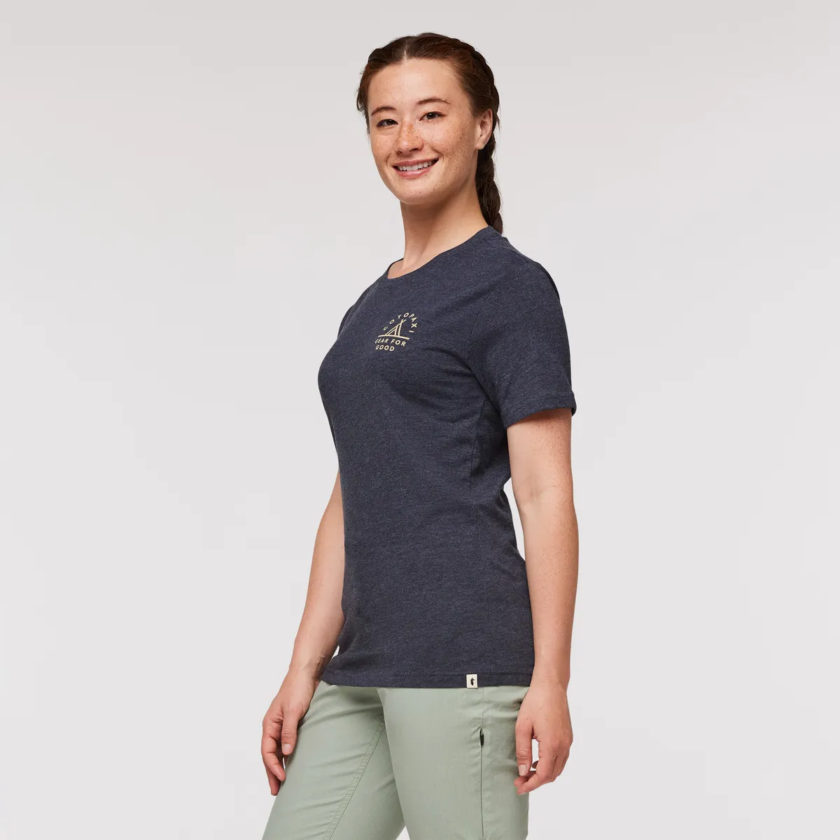 Cotopaxi Llama Map T-shirt femme Graphite coton doux
