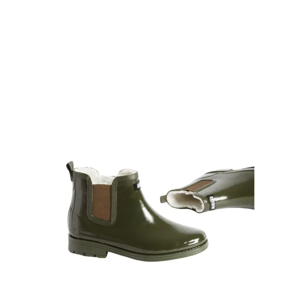 Aigle Carville Fur 2 bottes pluie femme 39 fourrées