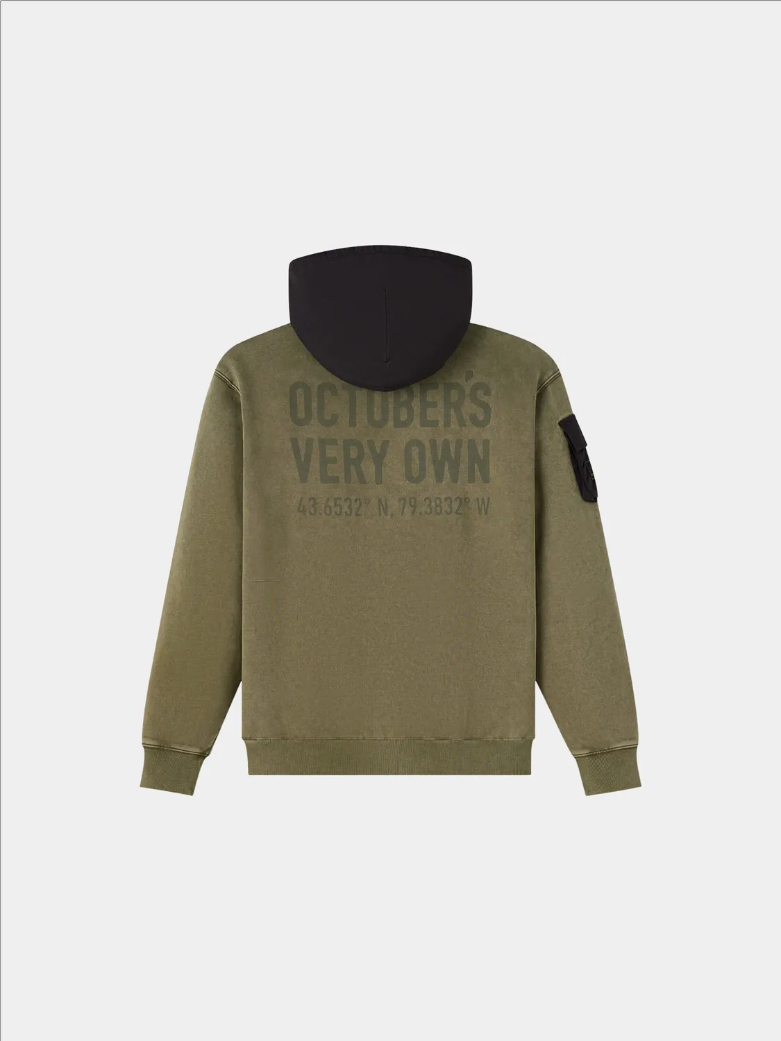 OVO x Alpha Garment Dye hoodie vert OG-107 coton