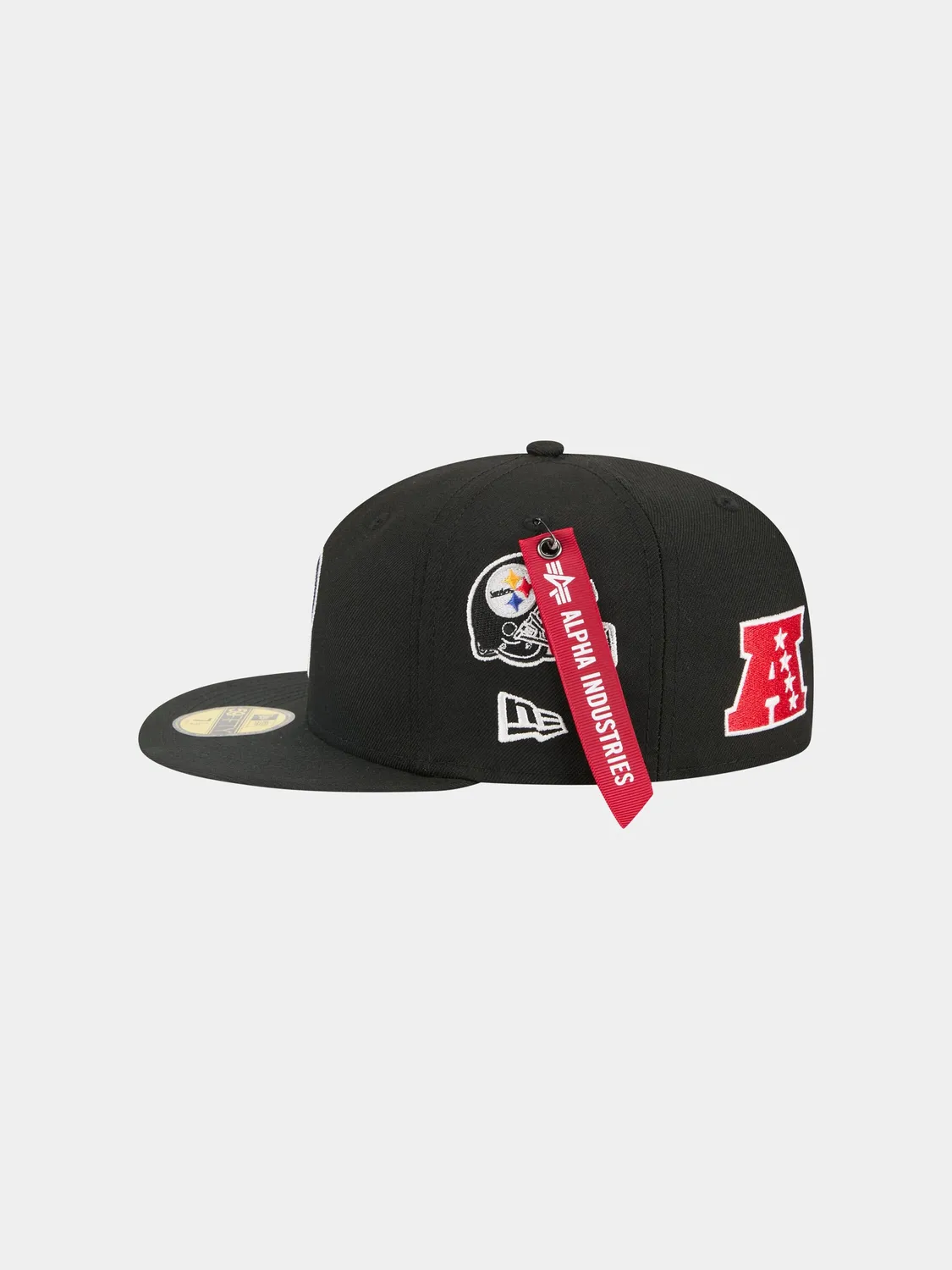 Steelers x Alpha x New Era 59Fifty casquette fitted noire