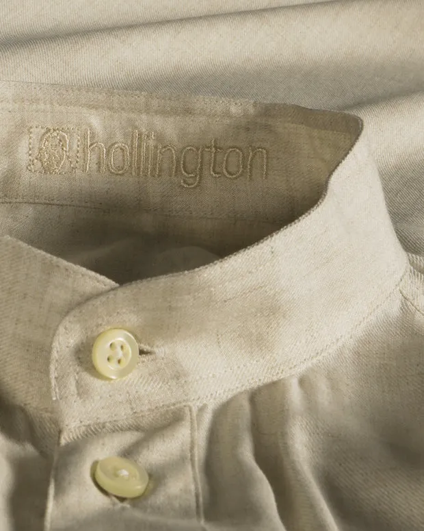 Hollington chemise col mao éco-viscose naturelle