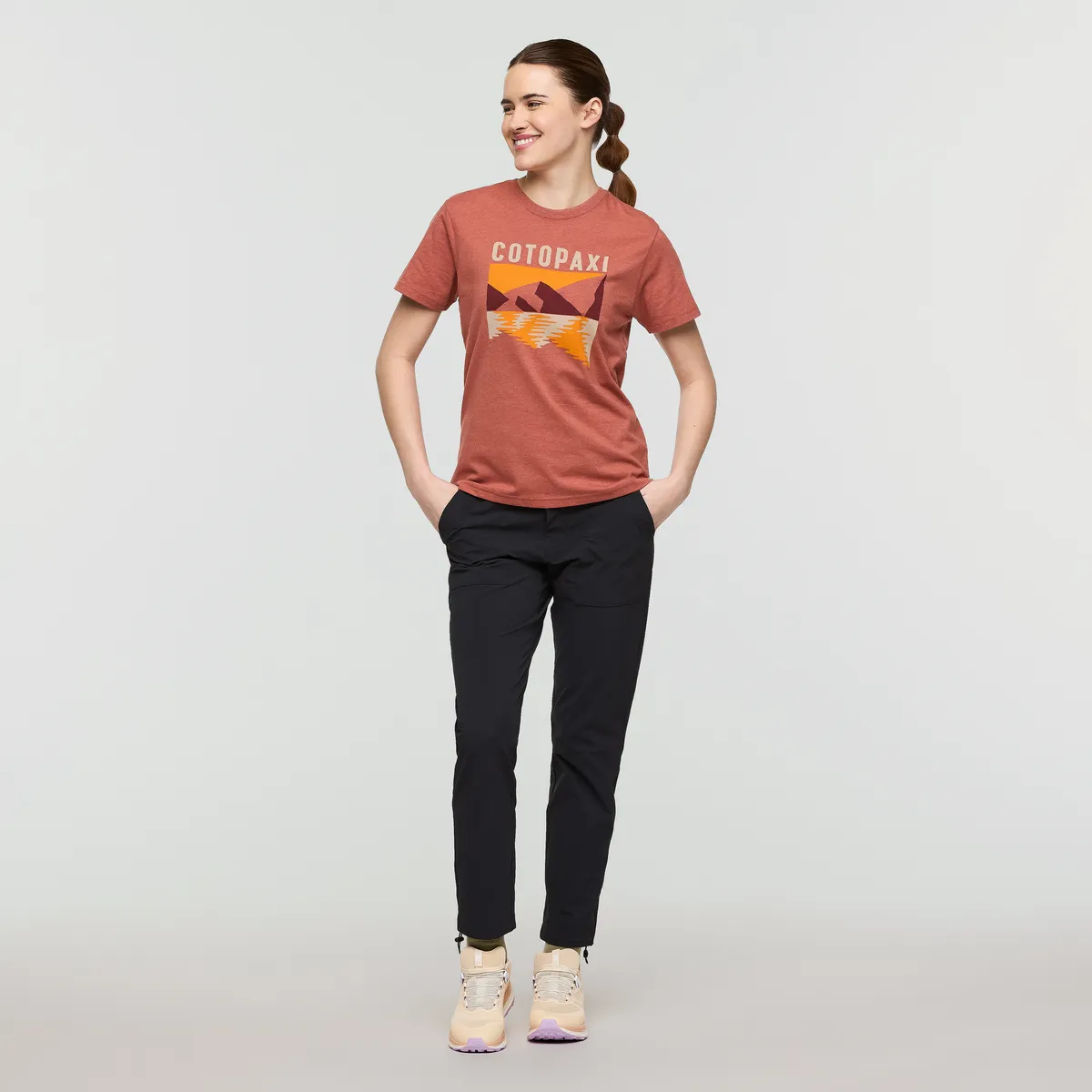 Cotopaxi Reflections T-shirt femme Faded Brick graphique