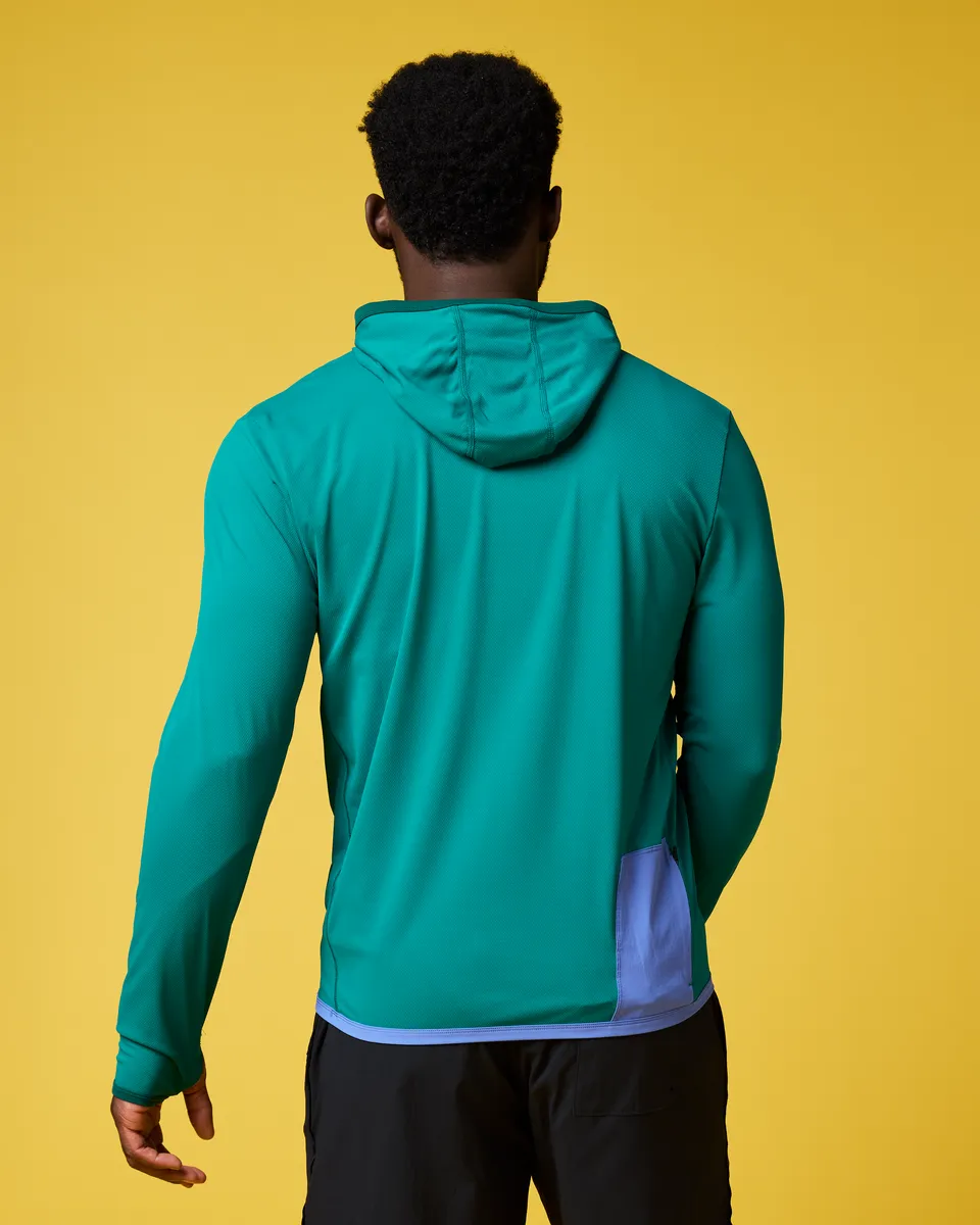 Cotopaxi Sombra Sun Hoodie sweat à capuche Malachite UPF 50+