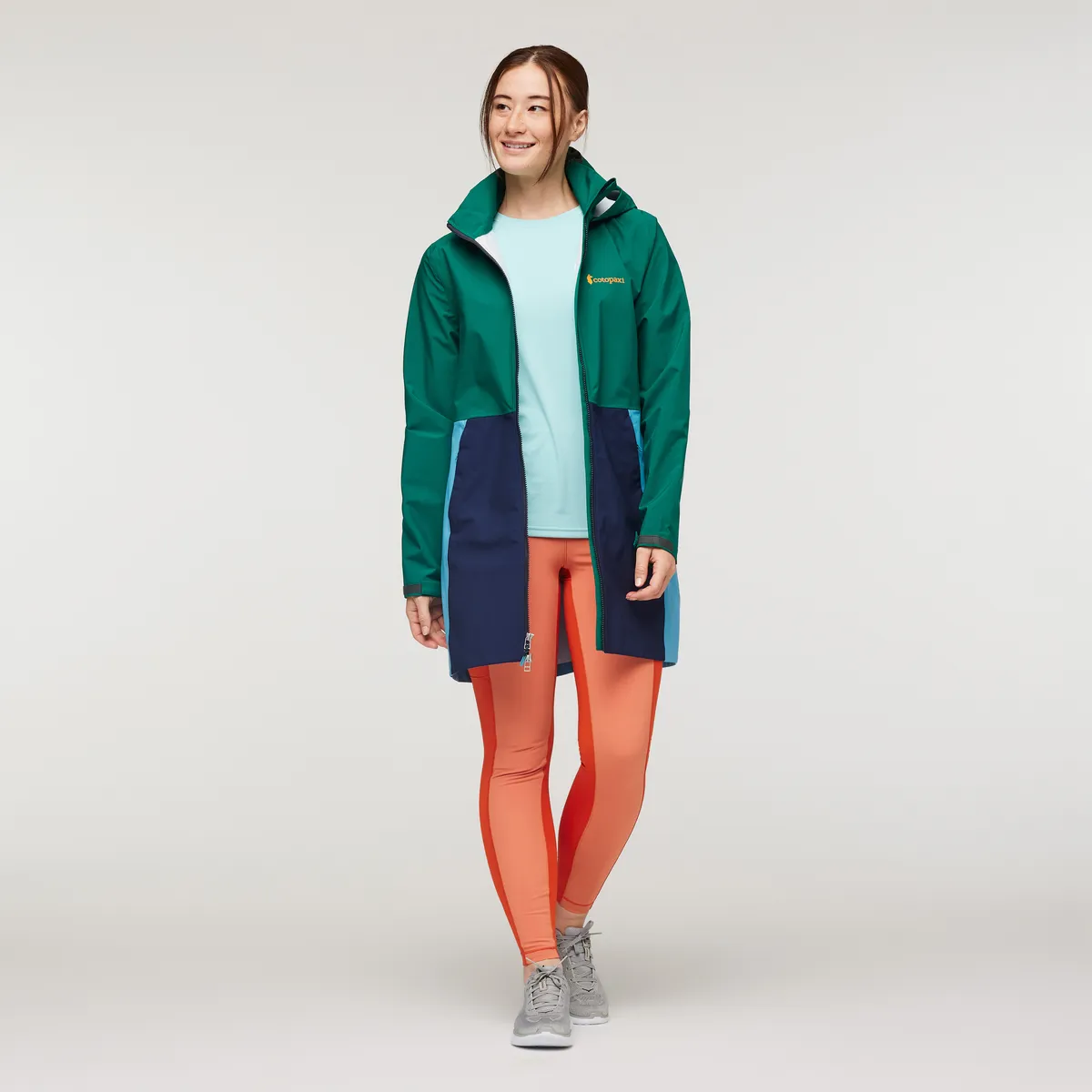 Cotopaxi Cielo Rain Trench trench femme Greenery déperlant
