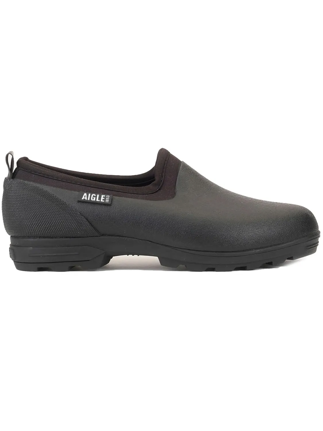 Aigle Lessfor M 2 sabot homme Noir cranté jardin