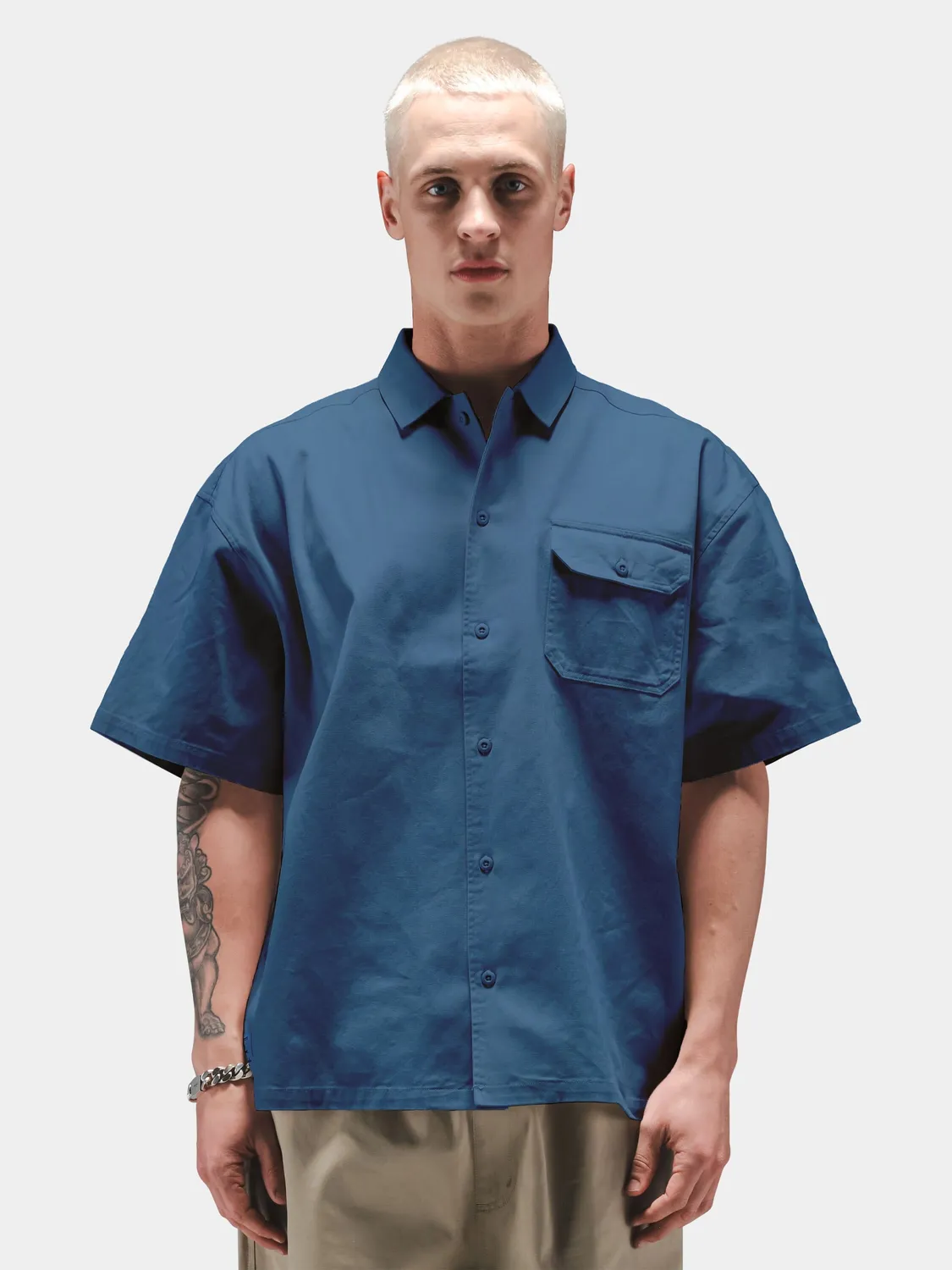 Alpha Industries One Pocket chemise homme denim blue