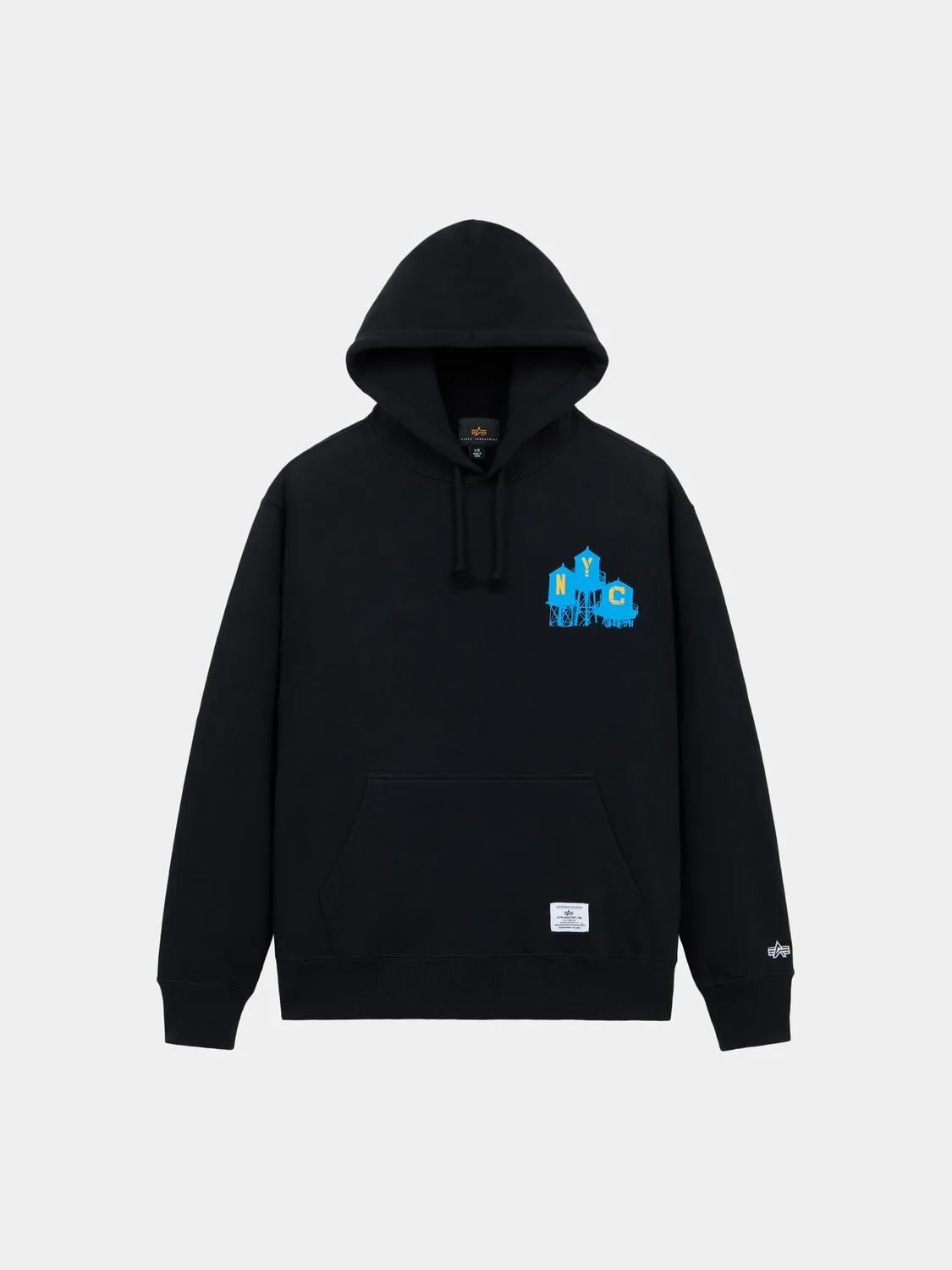 Alpha Industries Stacks hoodie coton noir