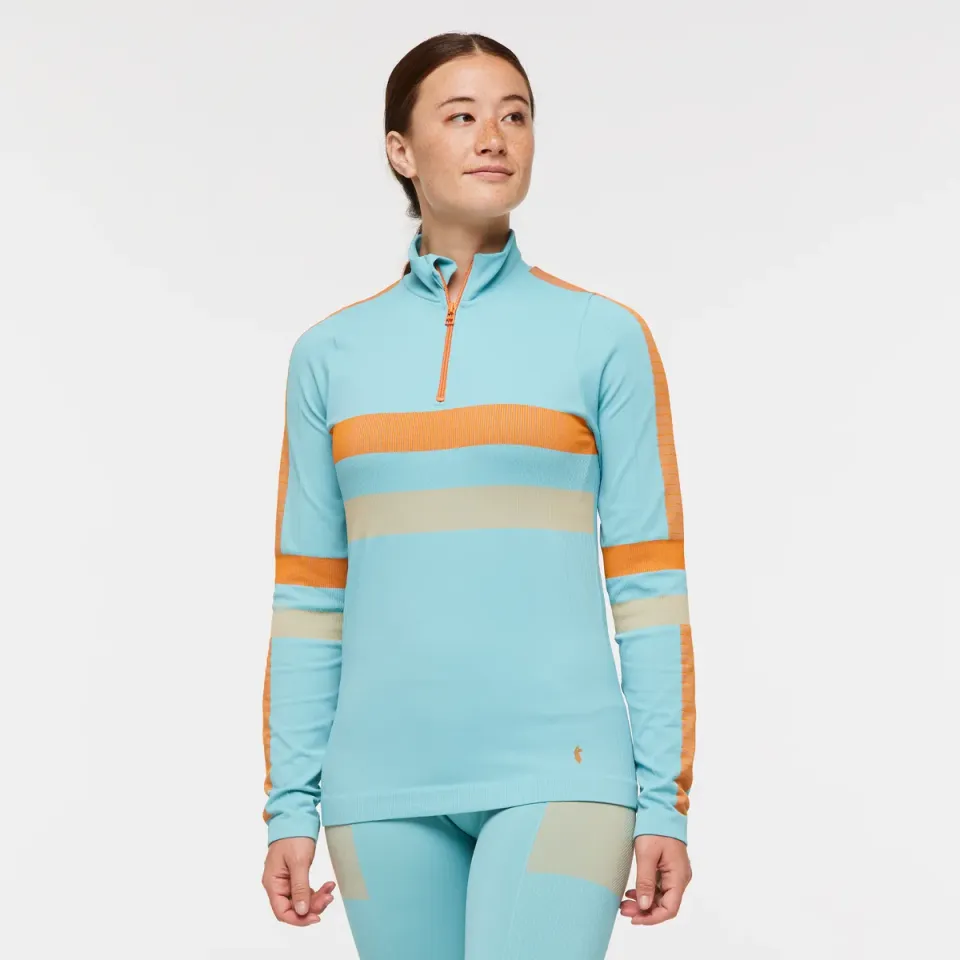 Cotopaxi Debajo pull thermique femme Ink Stripes zip