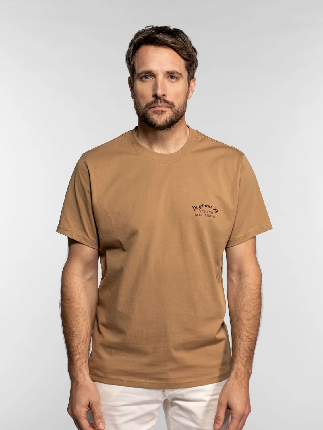 Daytona Vernon t-shirt worker beige coton peigné