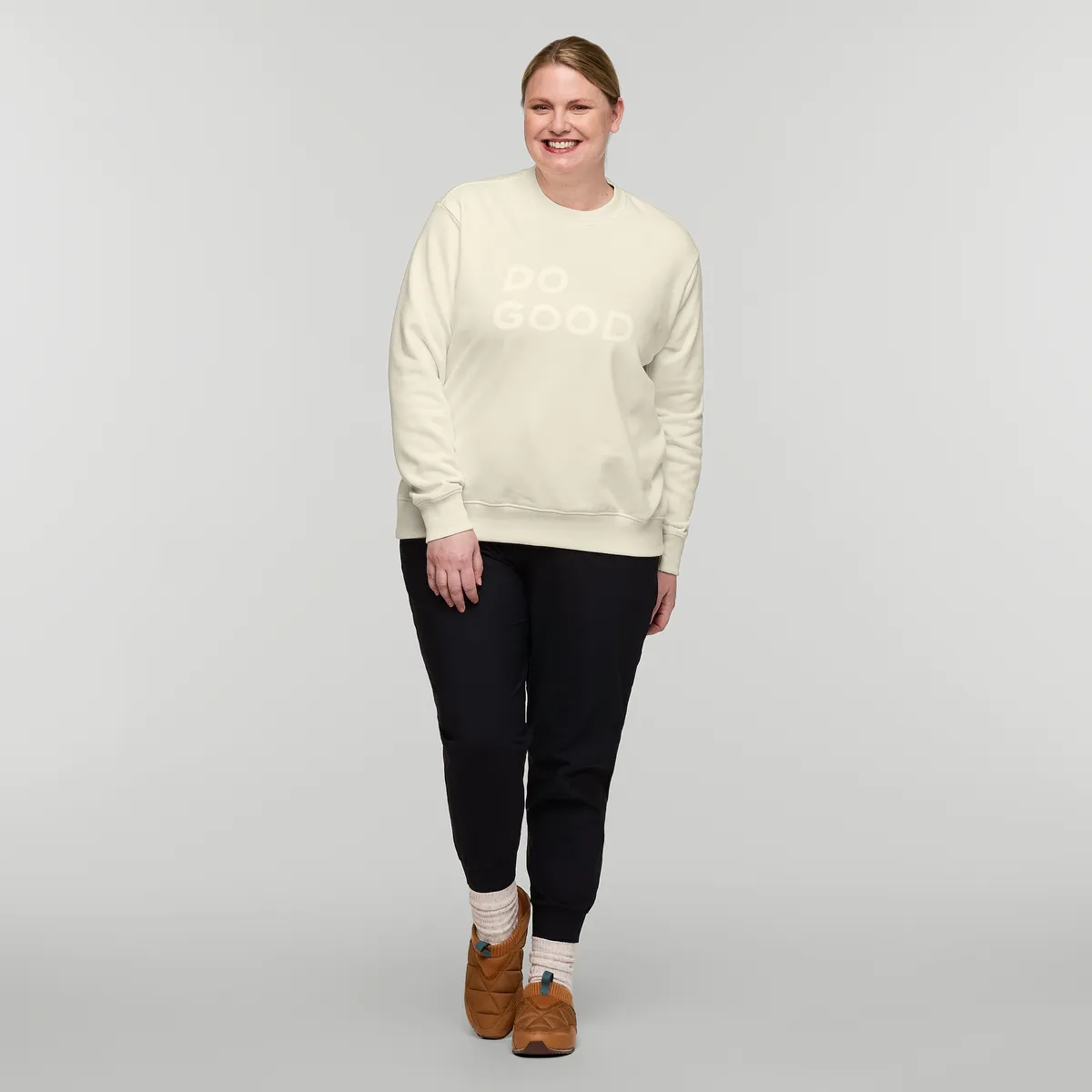 Cotopaxi Do Good Crew sweat femme Bone coton bio