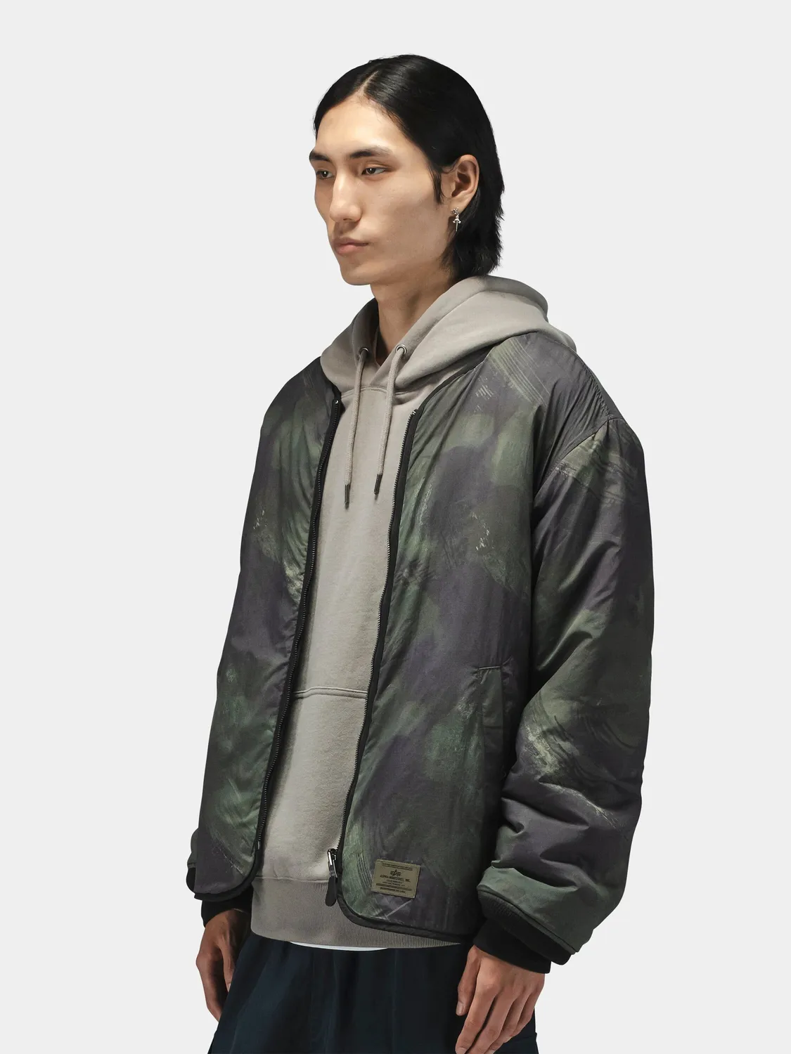 Alpha Industries M-65 Reversible veste réversible noir matelassé