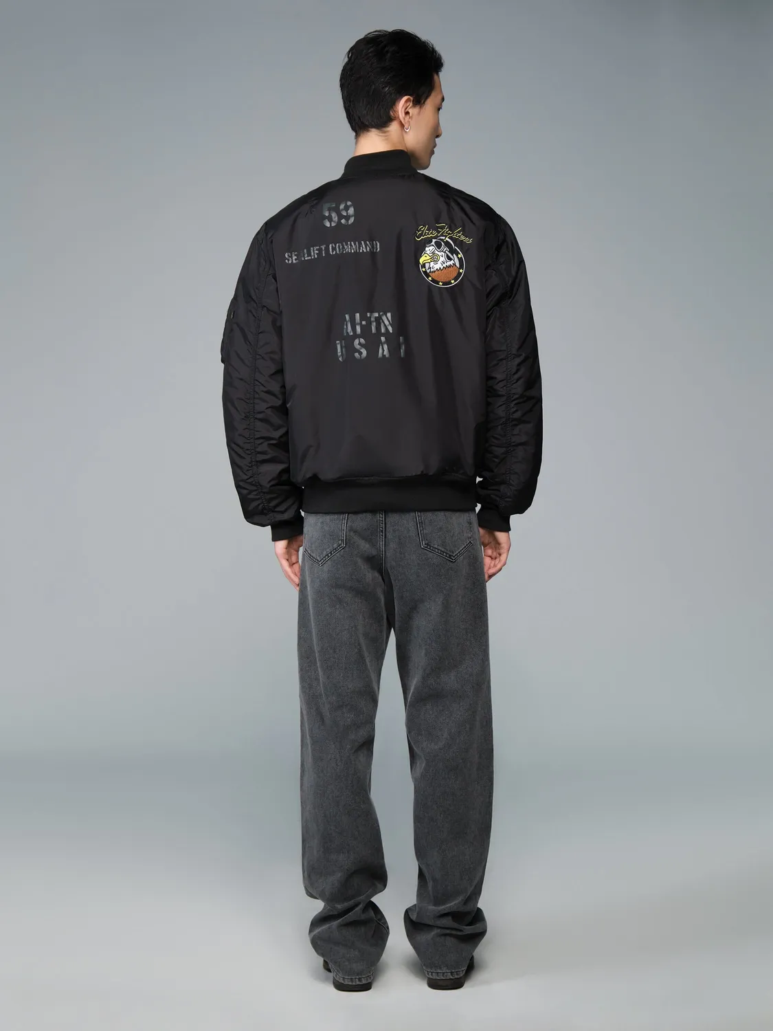 Alpha Industries MA-1 Oxford Elite bomber noir déperlant