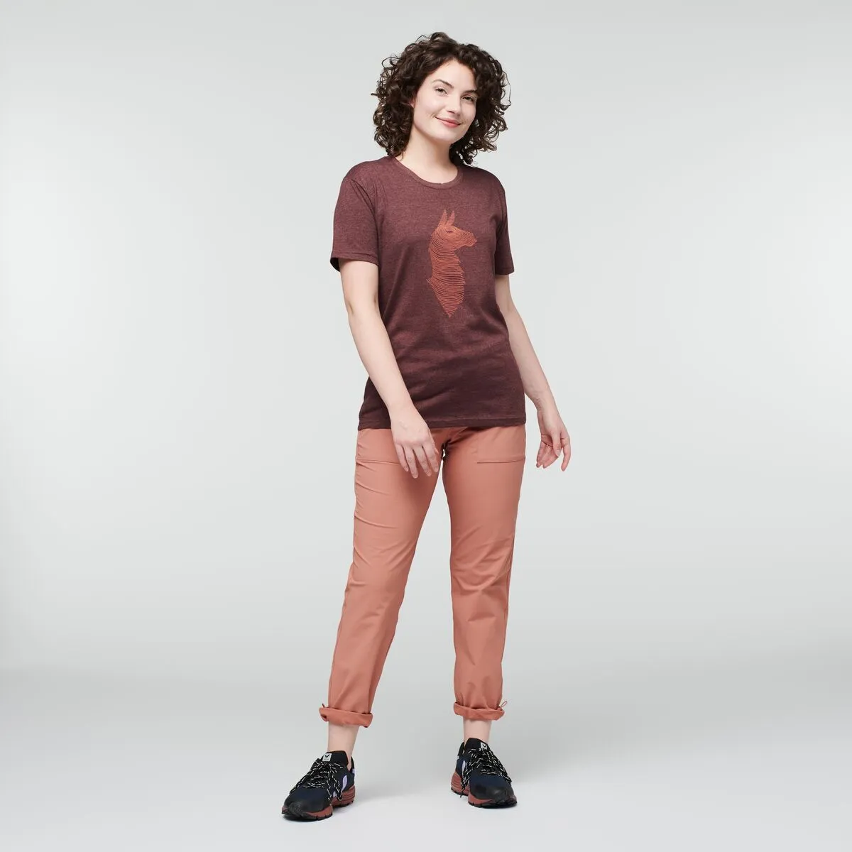 Cotopaxi Topo Llama T-shirt femme coton graphite