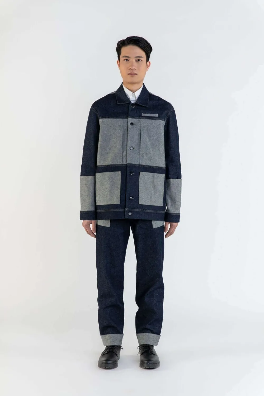 Lebrun Jean Cargo Coton Bleu Homme