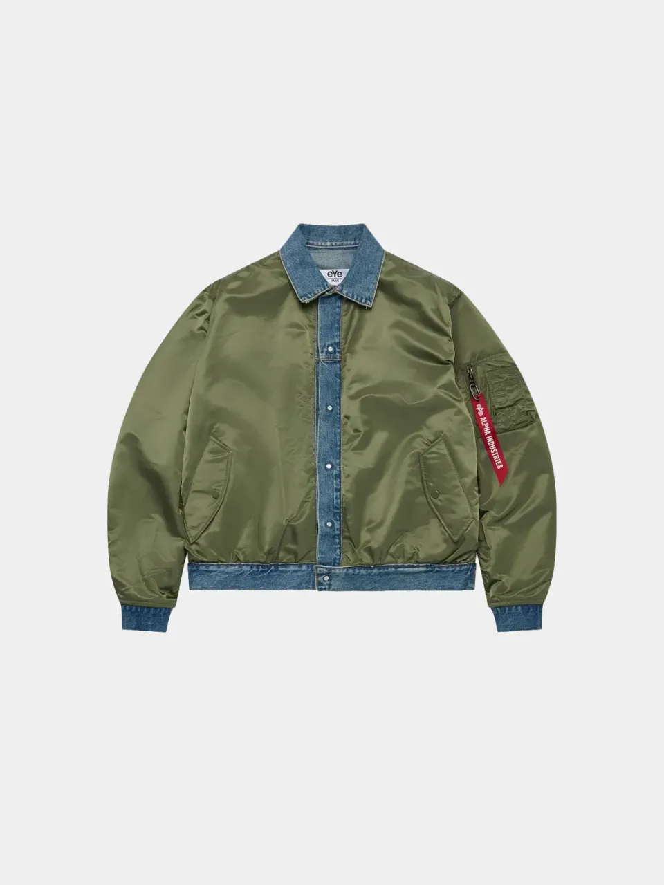 Alpha Industries Junya Watanabe MA-1 bomber Sage réversible nylon